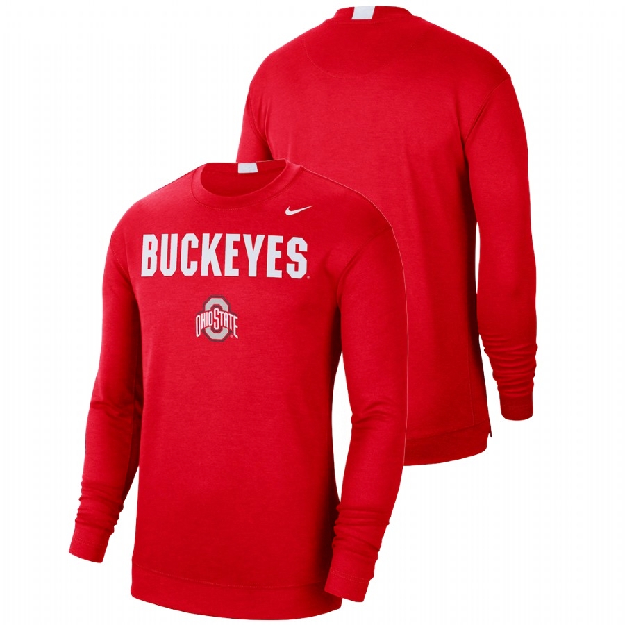 Ohio State Buckeyes Men's NCAA Scarlet Team Spotlight Longsleeve College Basketball T-Shirt LUQ8449DD